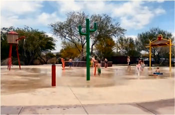 Splash Pad in Anthem, Arizona.